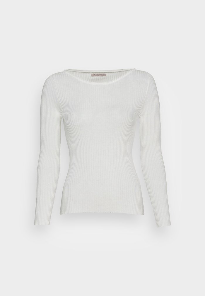 Pulls Anna Field BOATNECK Blanche Femme | AGG-7983205